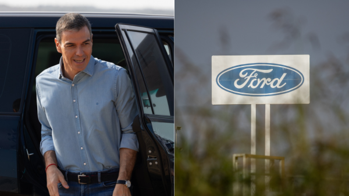 Pedro Sánchez y la planta de Ford en Almussafes
