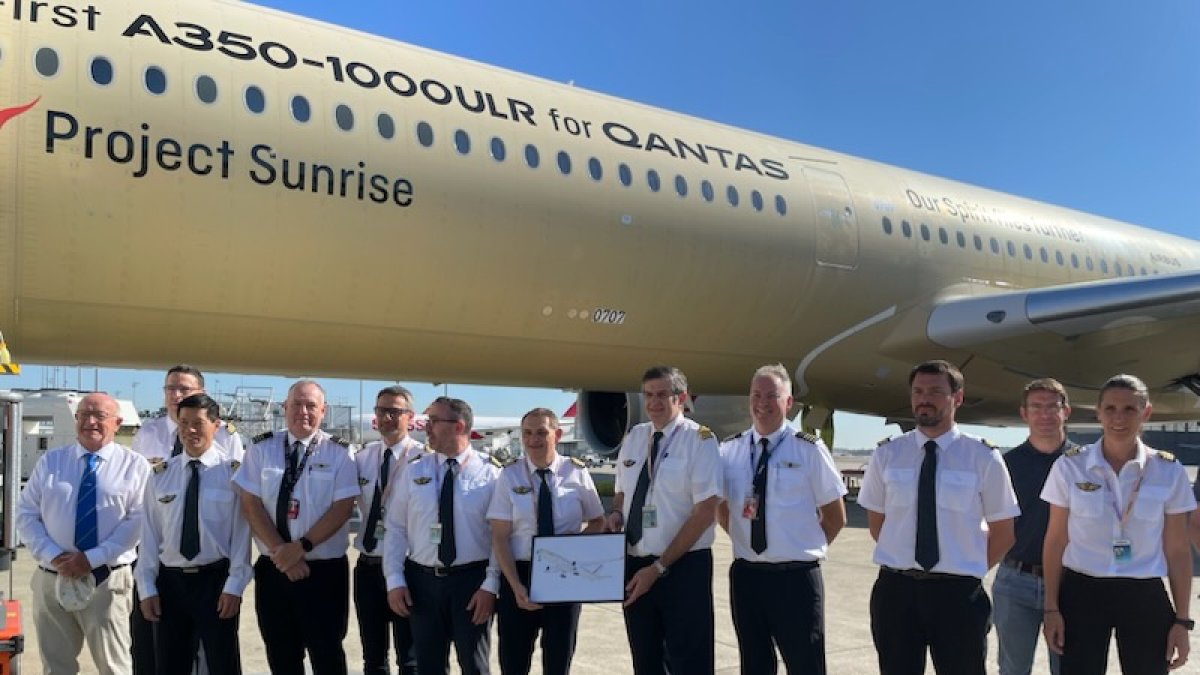 El Airbus que voló sin escalas 24 horas y 24 minutos, de Sydney a Toulouse