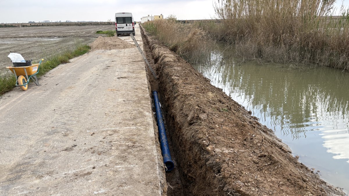 Imagen de una tubería en Cullera