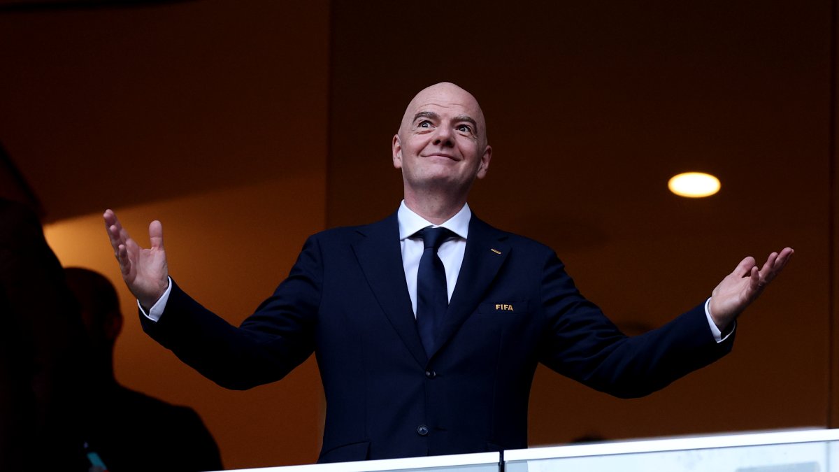 Gianni Infantino, presidente de la FIFA, en un partido del Mundial 2026