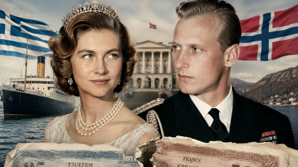 Sofía de Grecia y Harald en su juventud.