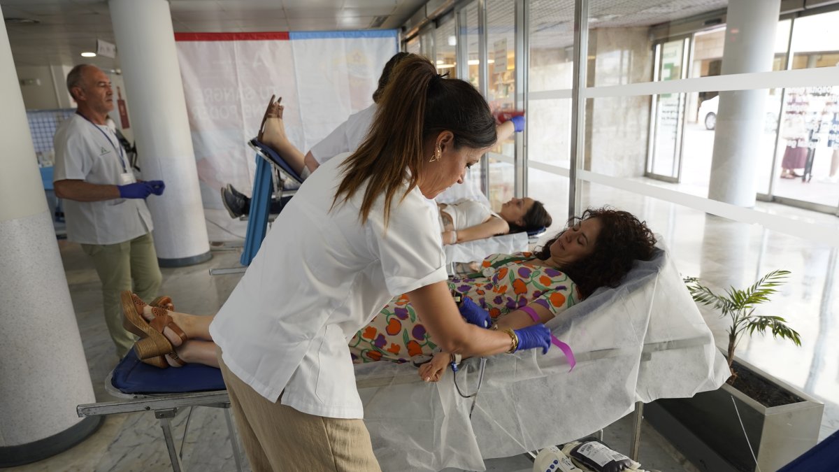 Donantes de sangre, en una imagen de archivo.