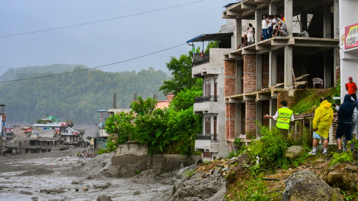 Imágenes de la riada en Nepal.