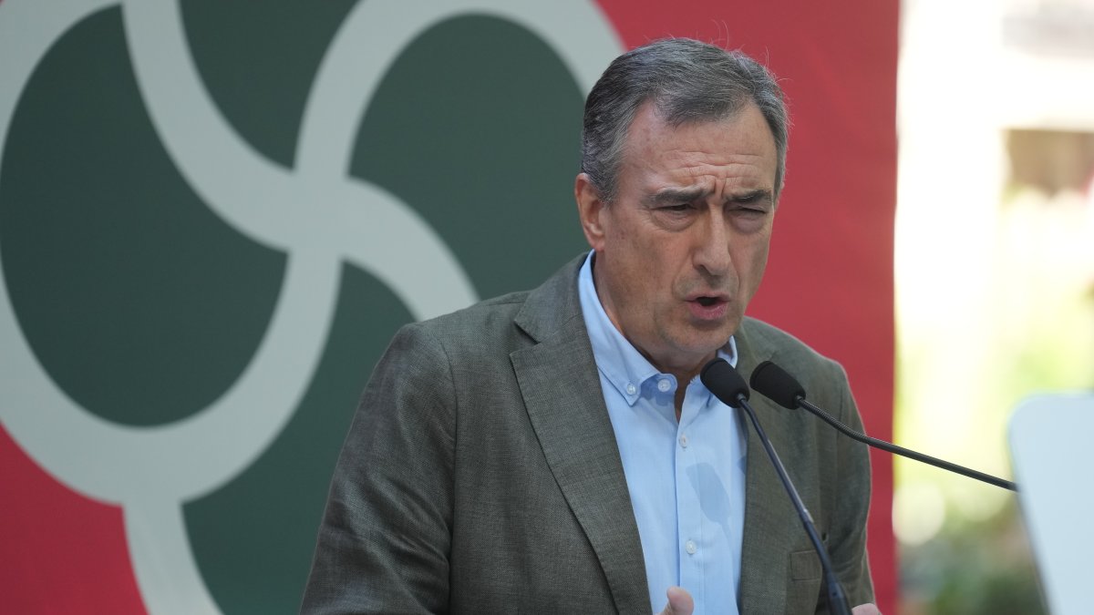 El presidente del EBB de EAJ-PNV, Aitor Esteban