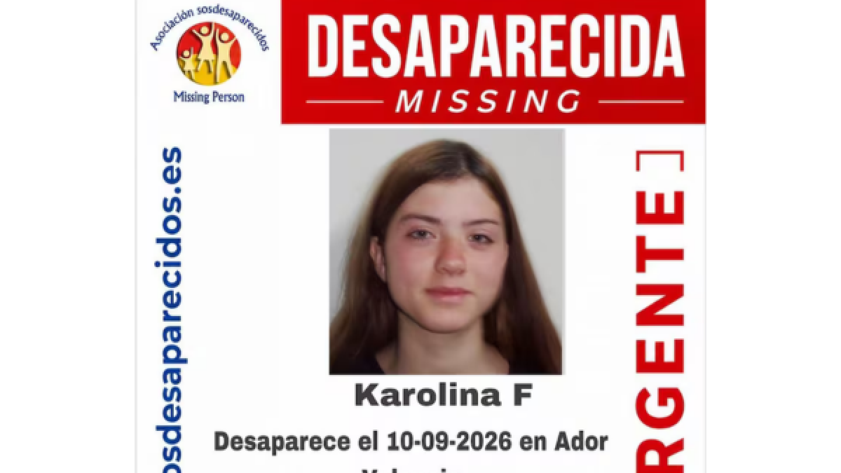 Imagen difundida por SOS Desaparecidos