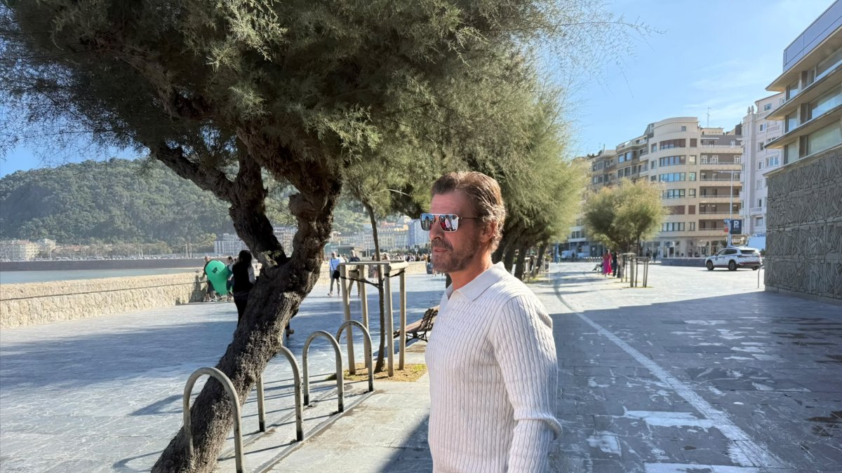 Rodolfo Sancho, en San Sebastián, en una imagen captada por ESdiario,
