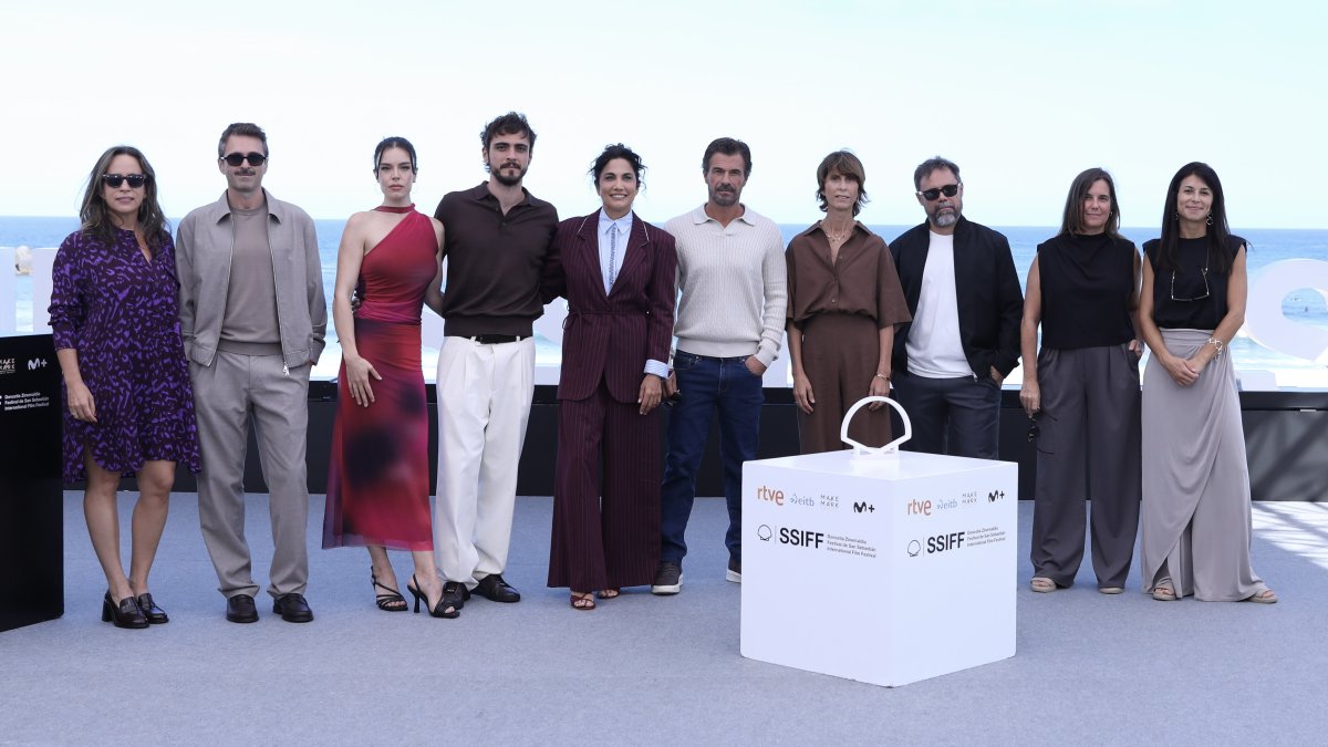Un momento de la presentación de Trazos Ocultos en San Sebastián.