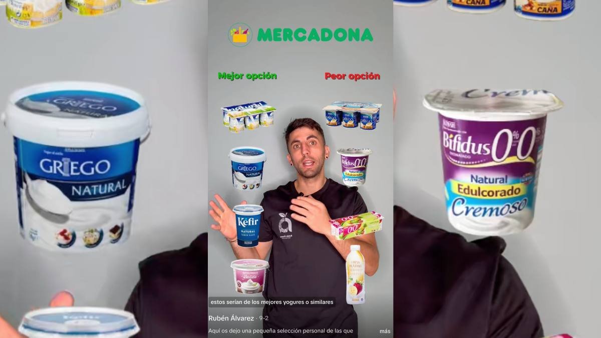 Rubén Álvarez divide su selección personal de yogures y productos similares de Mercadona entre