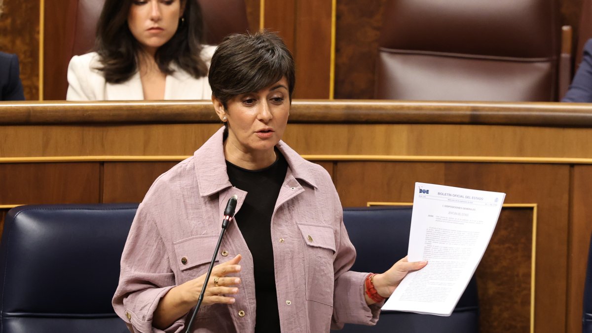 La ministra de Vivienda, Isabel Rodríguez, en el Congreso