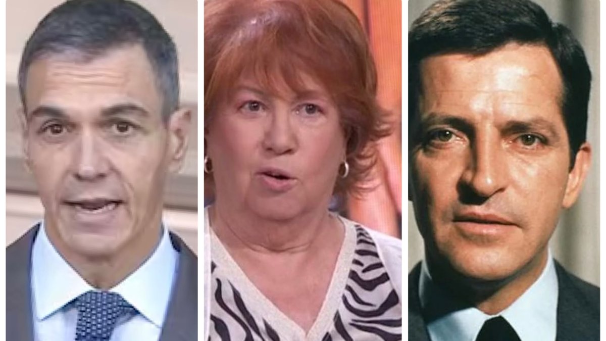 Pedro Sánchez, Rosa Villacastín y Adolfo Suárez