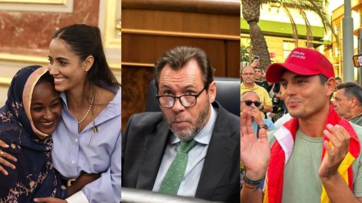 De izquierda a derecha, Tesh Sidi, Óscar Puente y Vito Quiles