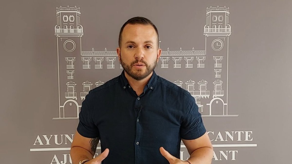 Rafa Mas, portavoz de Compromís en el Ayuntamiento de Alicante