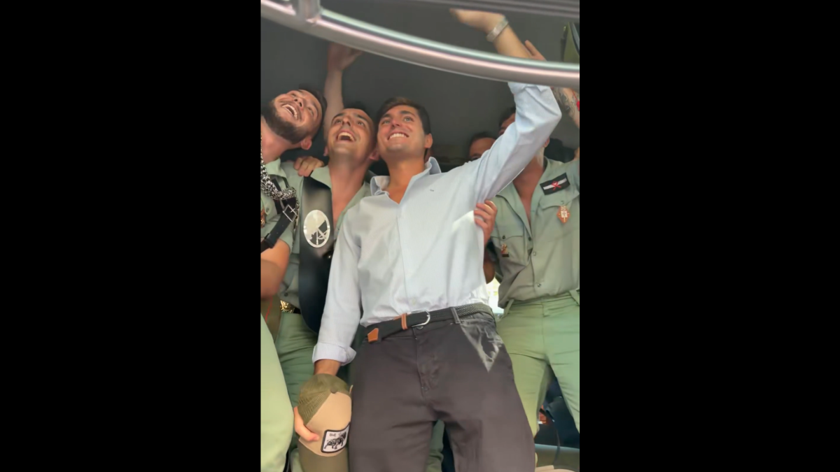 El polémico vídeo de Vito Quiles con los legionarios.