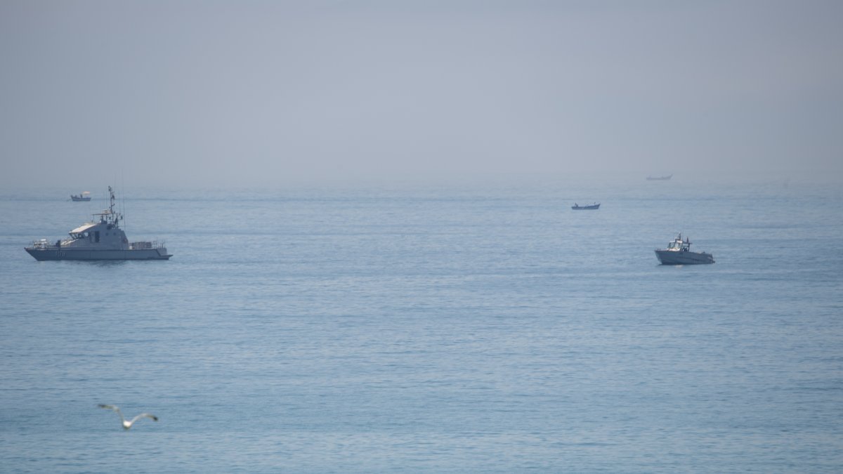 Buques marroquiés frente a Ceuta. Varias veces han entrado en aguas españolas