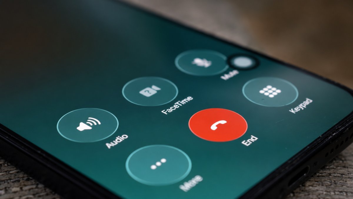 Pantalla de un teléfono durante una llamada. Imagen de recurso.