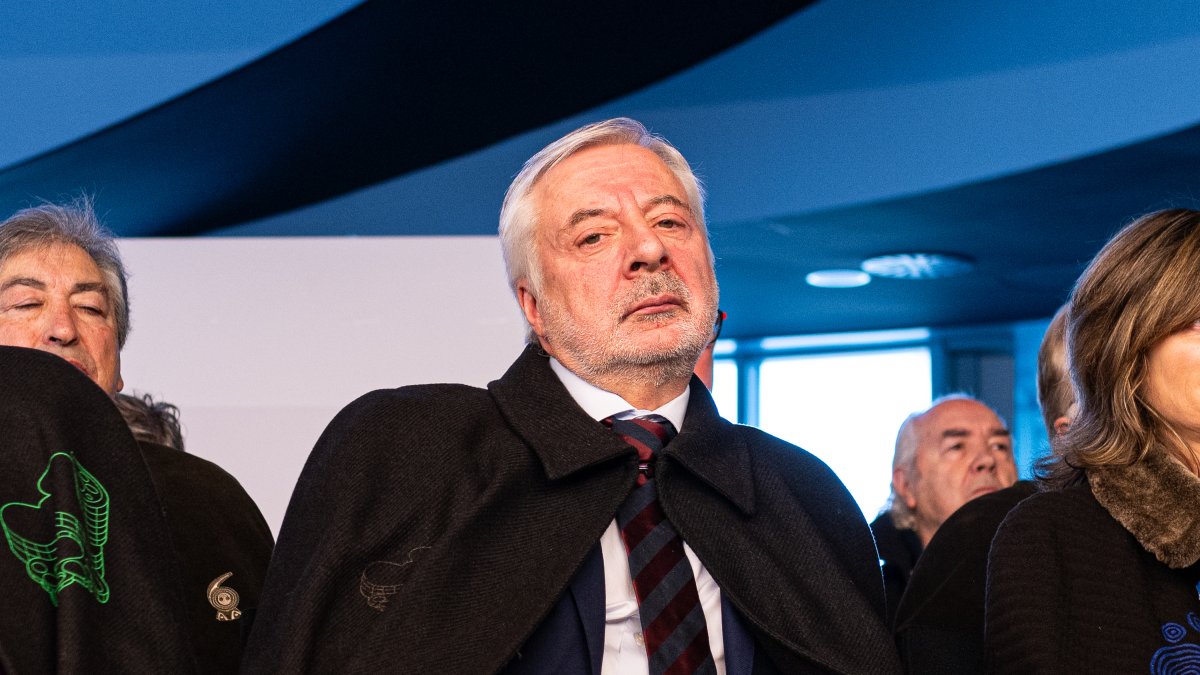 El exministro de Fomento, José Blanco, durante la LVI Feira do Cocido de Lalín, a 4 de febrero de 2024, en Lalín, Pontevedra, Galicia (España).
Elena Fernández / Europa Press
04/2/2024