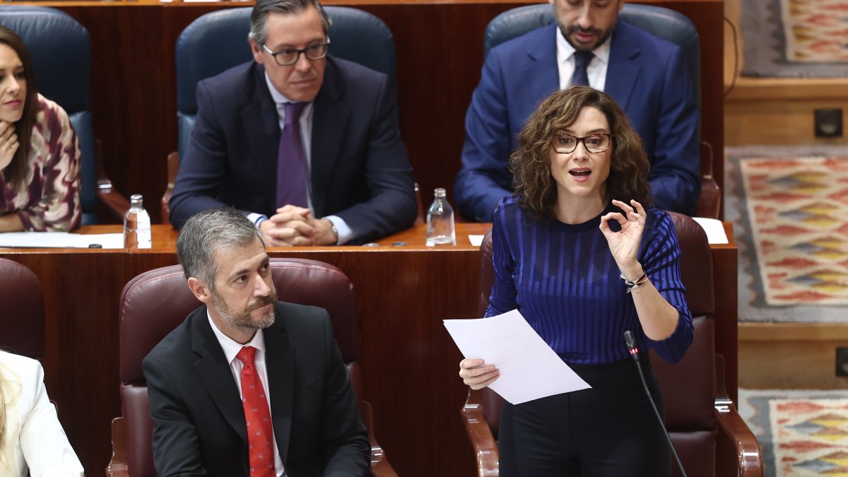 La presidenta de la Comunidad de Madrid, Isabel Díaz Ayuso