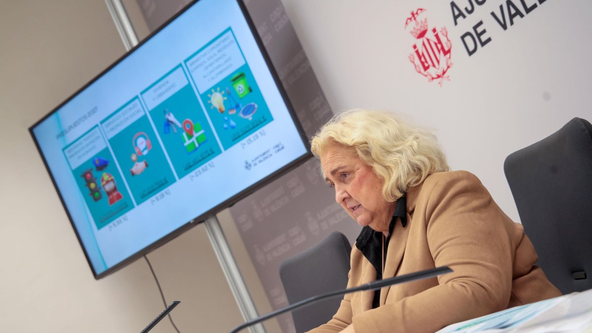 La primera teniente de alcalde de València y concejal de Hacienda y Presupuestos en la ciudad, María José Ferrer San Segundo.
