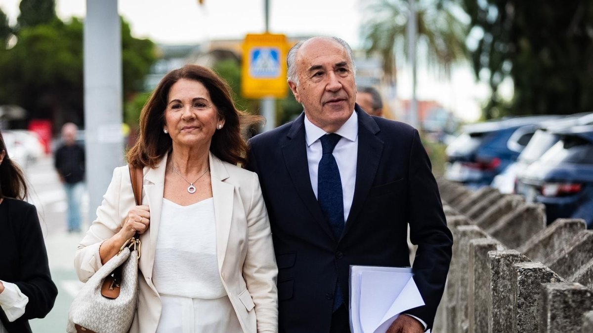 El alcalde de Algeciras, José Ignacio Landaluce, a su llegada a los juzgados este viernes.