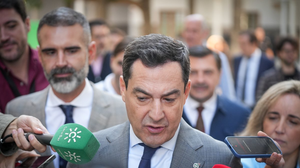 El presidente de la Junta de Andalucía, Juanma Moreno.