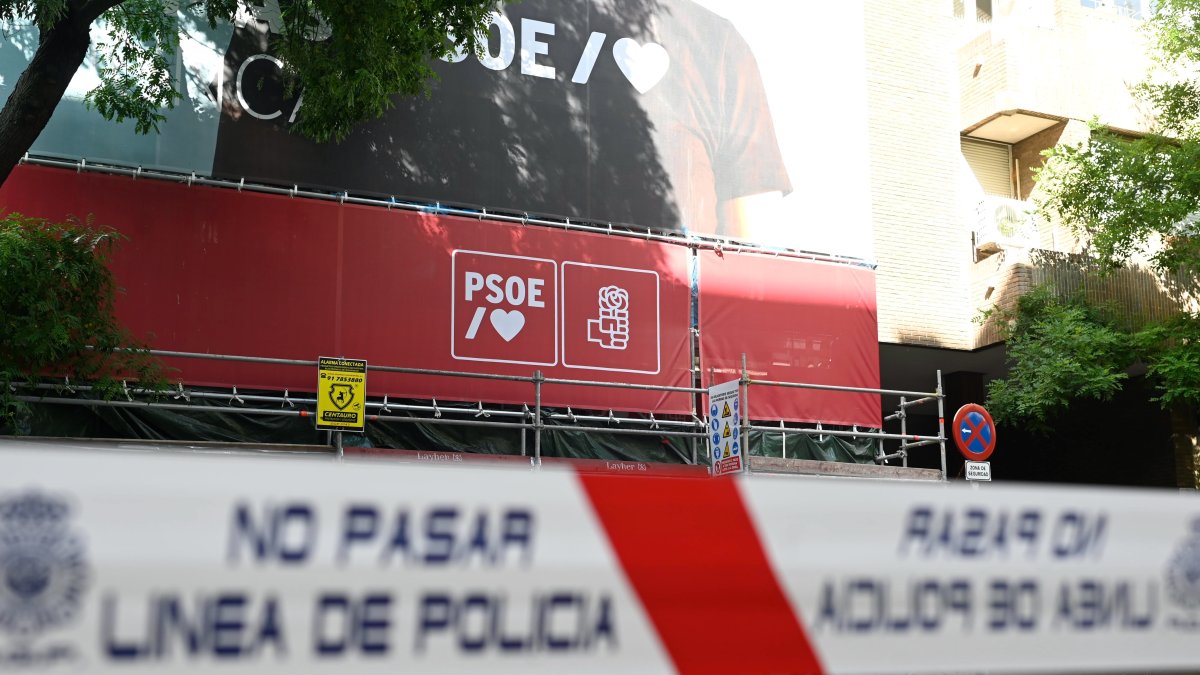 Sede nacional del PSOE en Ferraz, a 27 de mayo de 2026, en Madrid