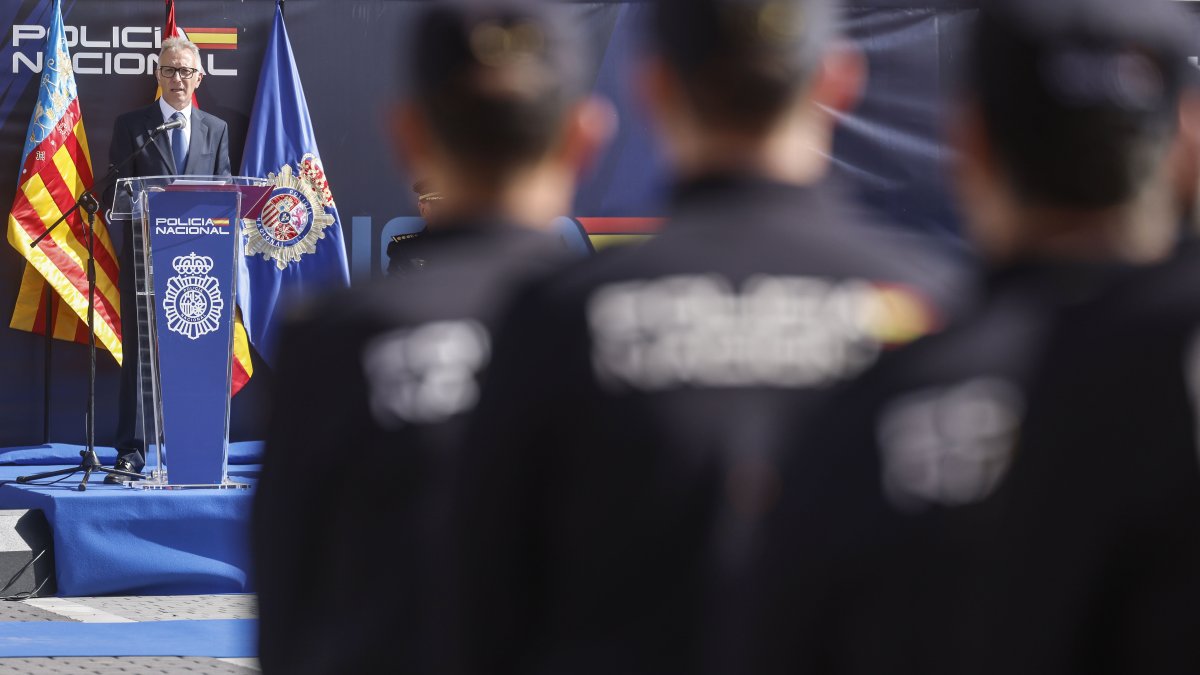 Roger Llanes en el Día de la Policía Nacional