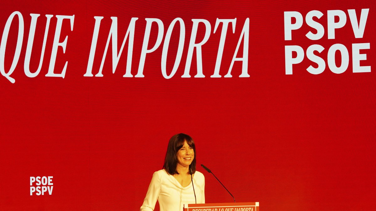 La secretaria general del PSPV-PSOE y ministra de Ciencia, Innovación y Universidades, Diana Morant, durante la clausura de la conferencia Política del PSPV-PSOE, a 20 de septiembre de 2026, en Alicante.