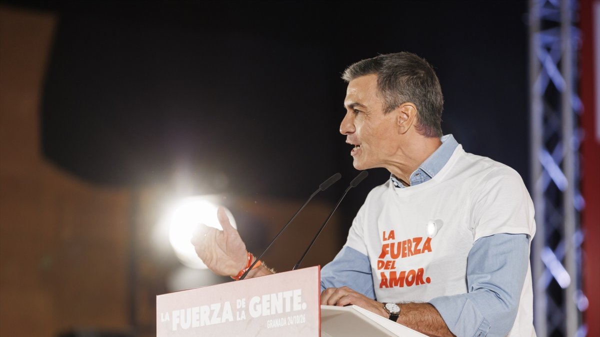 Imagen del secretario general del PSOE y presidente del Gobierno, Pedro Sánchez