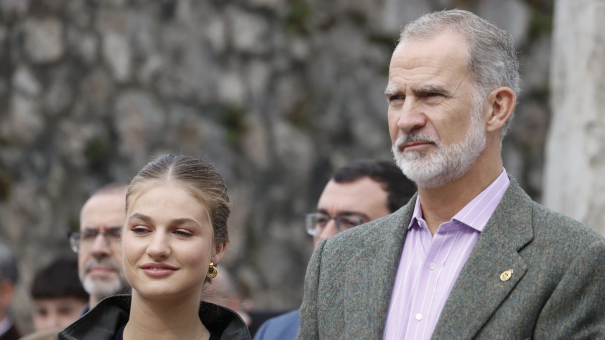 El Rey Felipe VI y La Princesa de Asturias Leonor de Borbón.