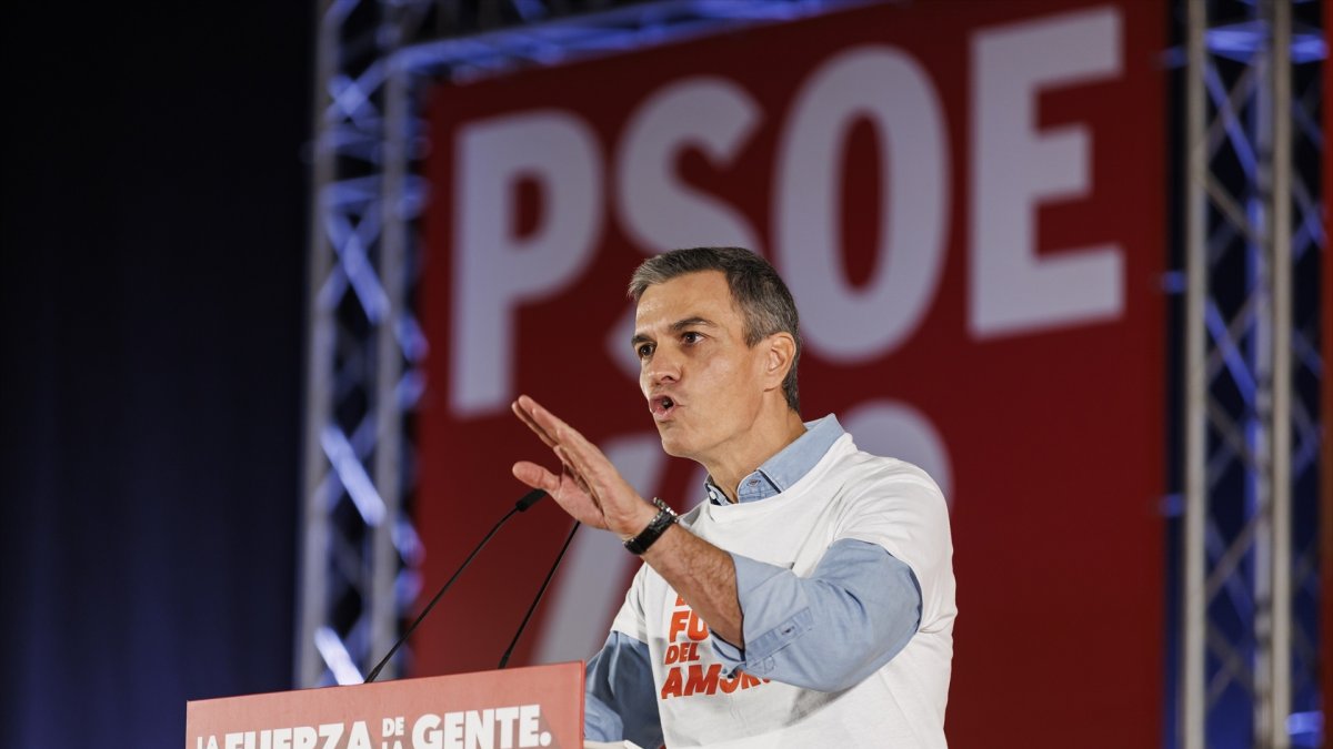 El secretario general del PSOE y presidente del Gobierno, Pedro Sánchez