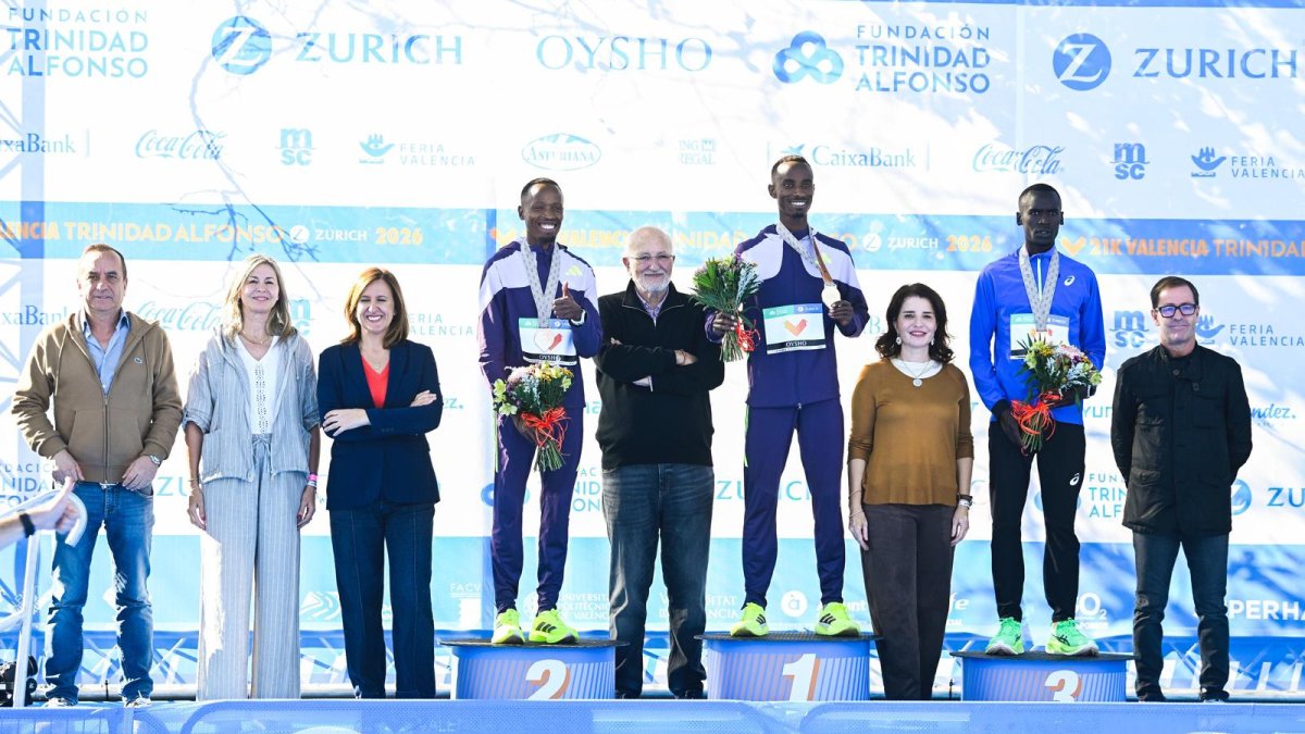 Juan Roig en la Media Maratón de Valencia