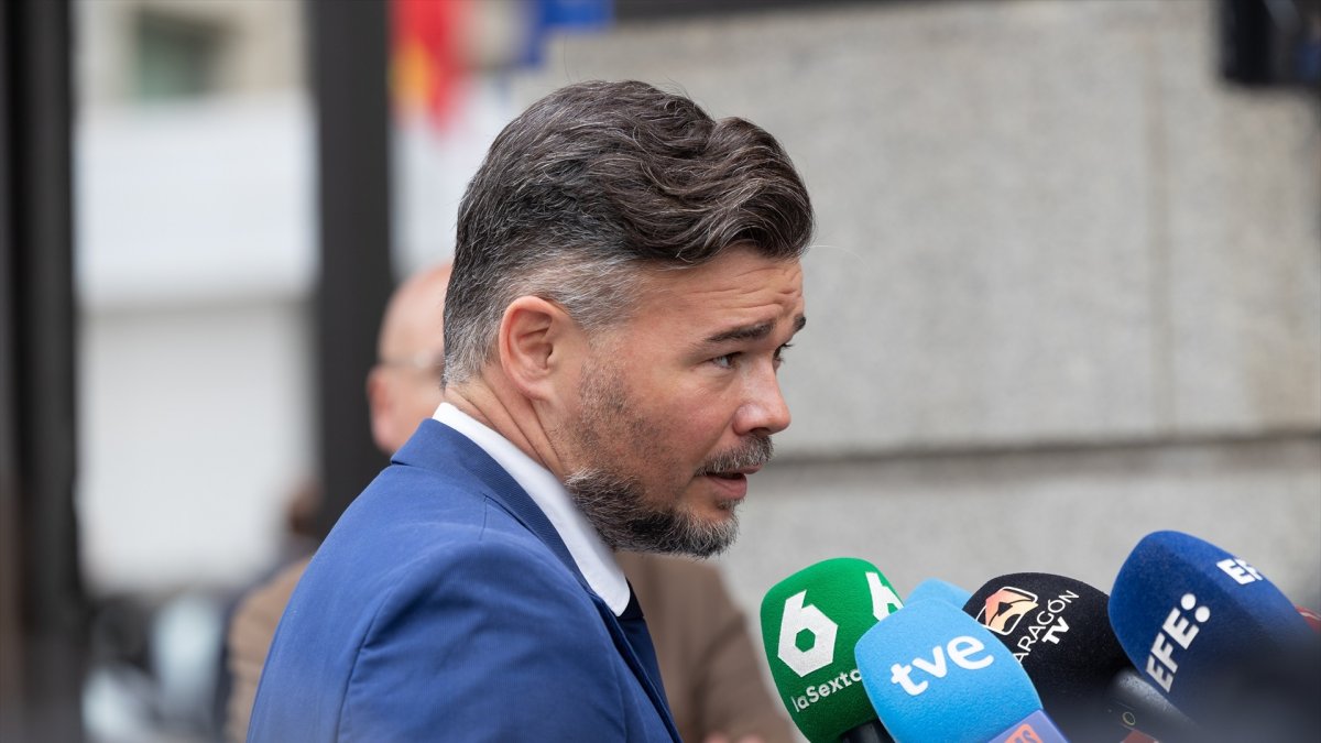 El portavoz de ERC en el Congreso, Gabriel Rufián