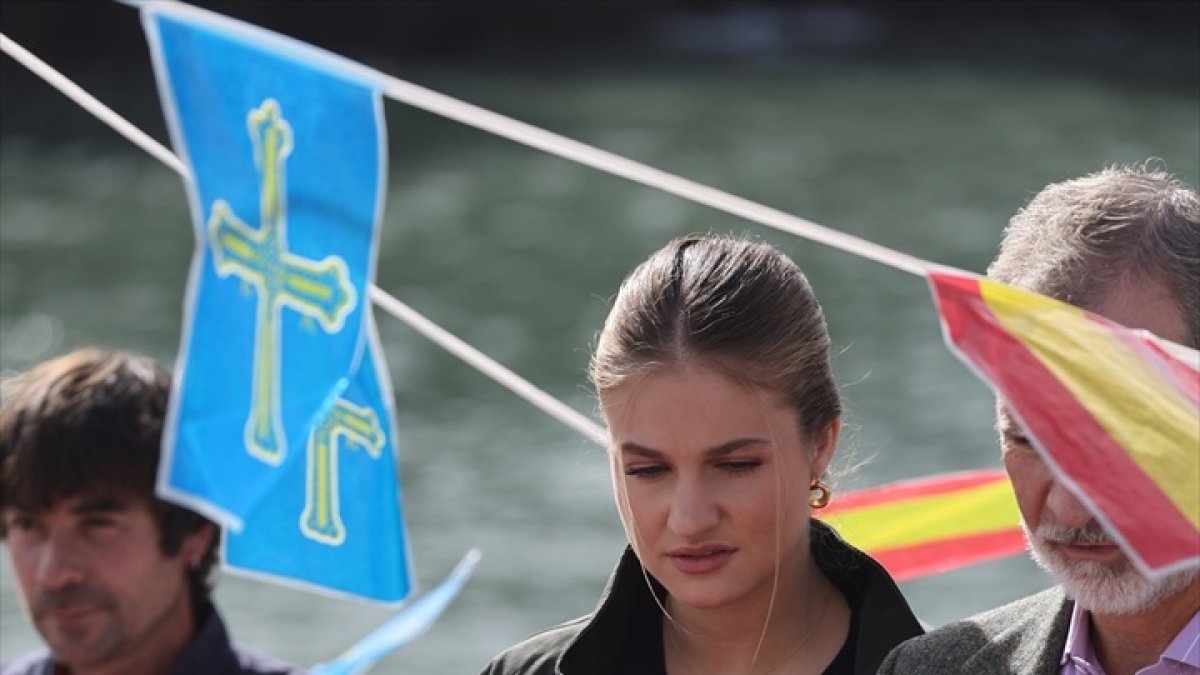 El rey Felipe VI y la princesa Leonor en Llanes, este sábado 24.