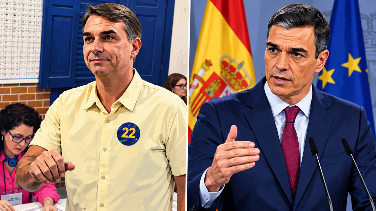 Bolsonaro y Pedro Sánchez