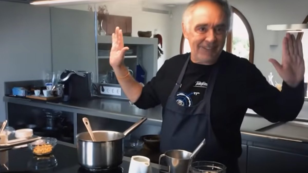 Ferran Adrià, en un fotograma del vídeo.