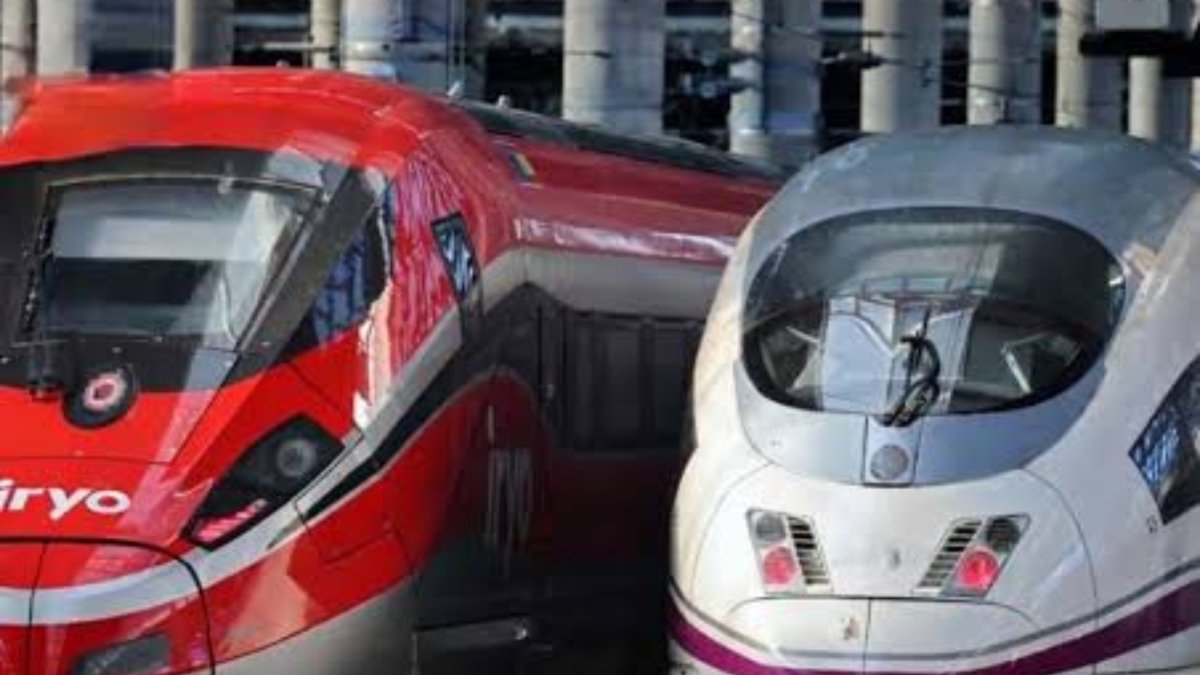 Tren Iryo y tren Ave