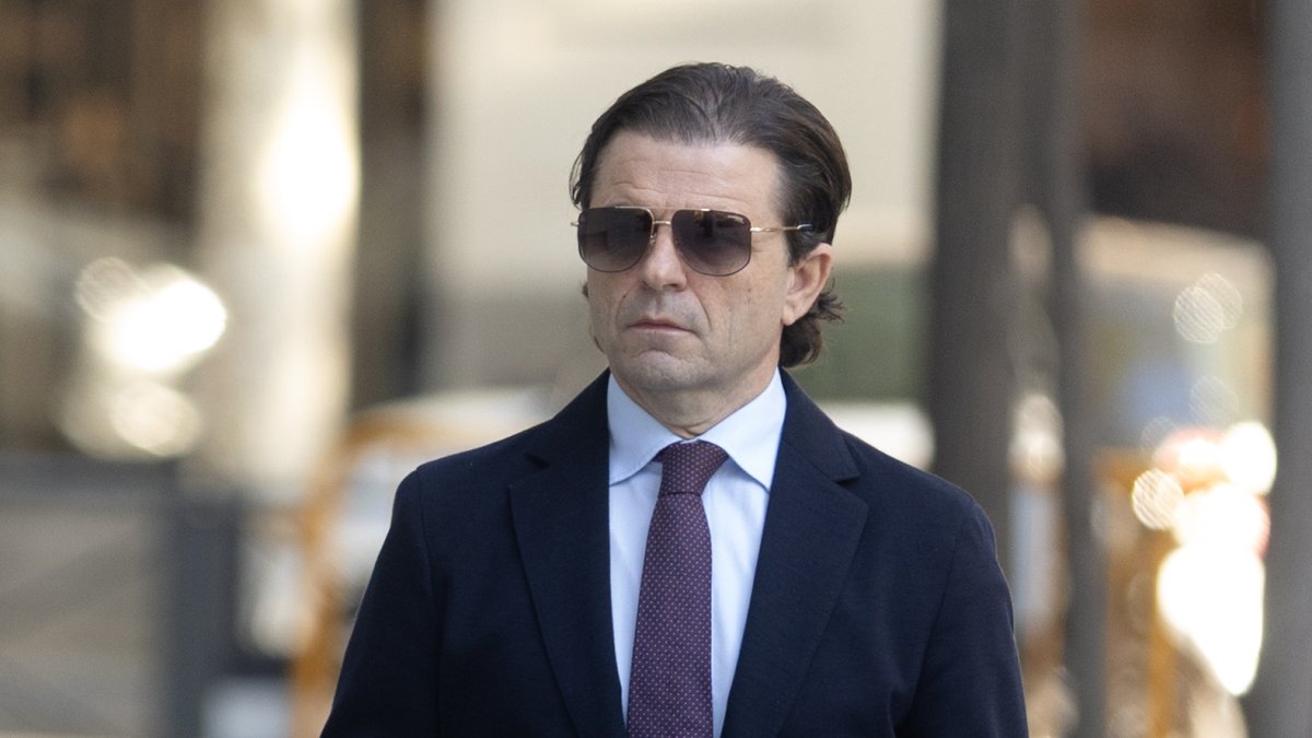 El exjuez Luis Sáenz de Tejada a su llegada a la Audiencia Nacional