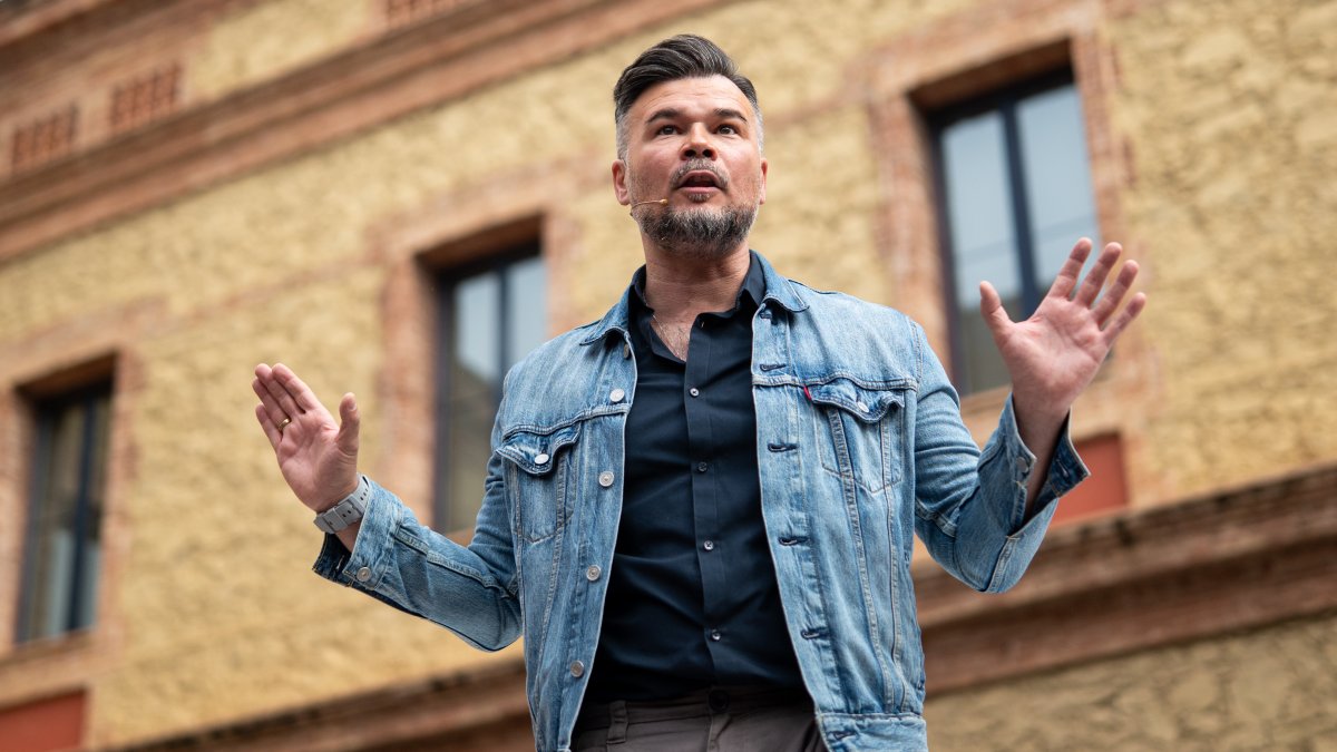 El portavoz de ERC, Gabriel Rufián