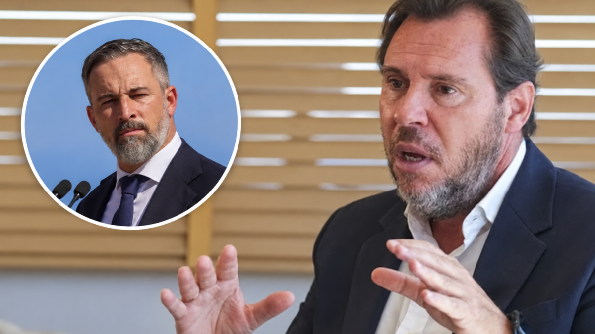 El presidente de Vox, Santiago Abascal y Óscar Puente