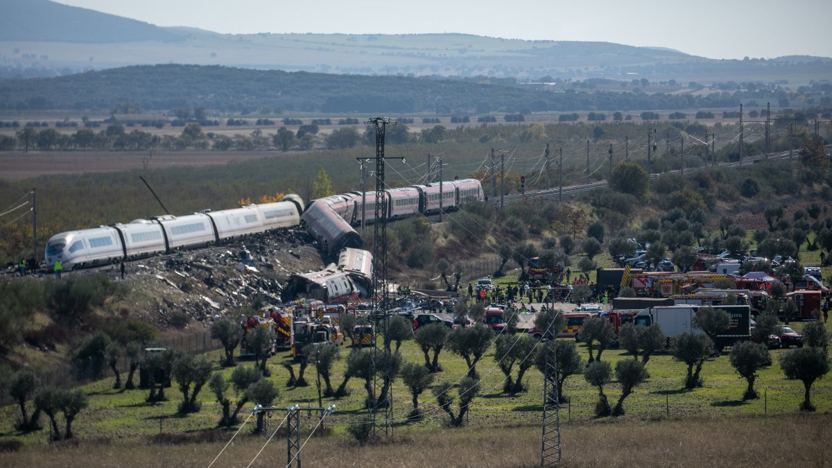 Zona del accidente en Urda (Toledo)