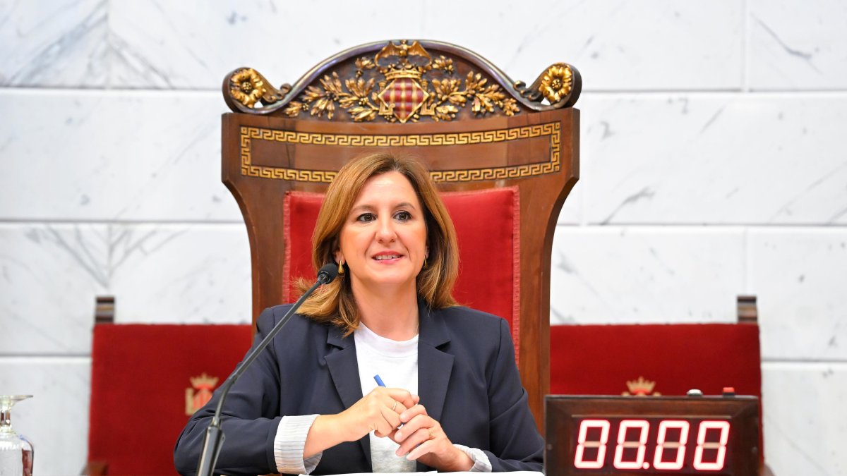 María José Catalá en el pleno municipal de octubre