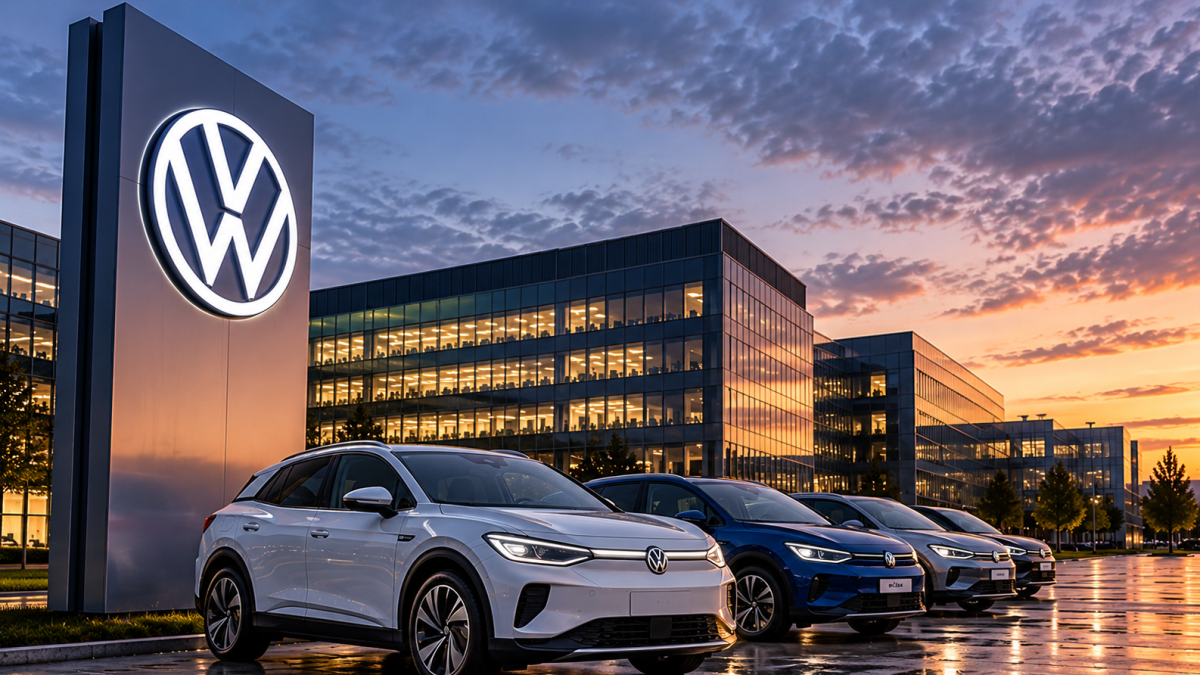 Sede Volkswagen al Anochecer