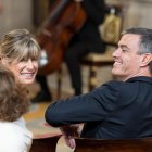El presidente del Gobierno, Pedro Sánchez, y su mujer, Begoña Gómez, durante la imposición de condecoraciones con ocasión del X aniversario de la Proclamación de Su Majestad el Rey, en el Palacio Real.