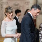 La mujer del presidente del Gobierno, Begoña Gómez, y el presidente del Gobierno, Pedro Sánchez.