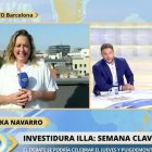 Mayka Navarro conecta con el plató de 'La mirada crítica'