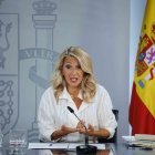 Yolanda Díaz tras el Consejo de Ministros