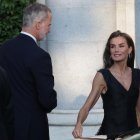Felipe VI y Letizia, en el estreno de la temporada del Teatro Real, este lunes 23.