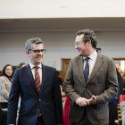 Félix Bolaños y el Fiscal General del Estado, Álvaro García Ortiz, acuden a un acto juntos.