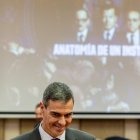 El presidente del Gobierno, Pedro Sánchez, asiste a la presentación de la serie de ficción 'Anatomía de un instante', que narra el intento de golpe de estado del 23 de febrero de 1981.
