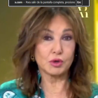 Ana Rosa Quintana en el editorial de su programa en Telecinco